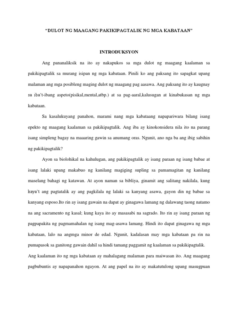 Epekto ng maagang pagbubuntis ng mga kabataan thesis picture