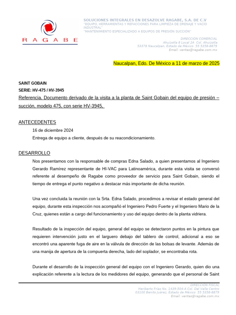 Machote Reportes | PDF