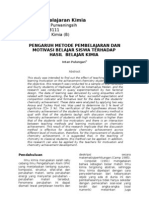 Jurnal Pembelajaran Kimia: Nama: Ratih Purwaningsih NIM: K3308111 Prodi: Pend. Kimia (B)