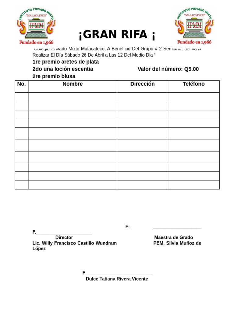 Gran Rifa | PDF