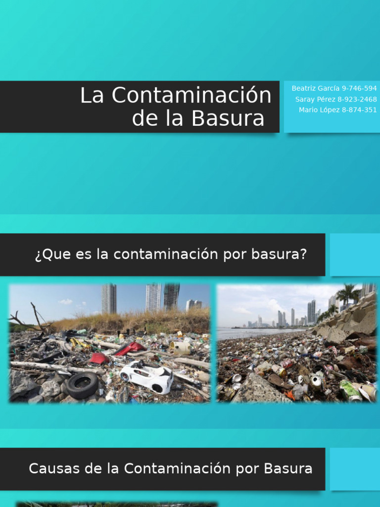 Causas y Soluciones a la Basura | PDF | Residuos | Reciclaje