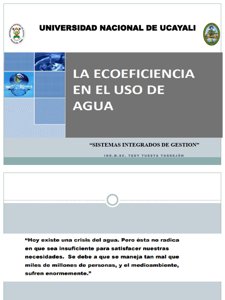 09 Gestión Ambiental Agua | PDF | Agua | Ciencias de la Tierra