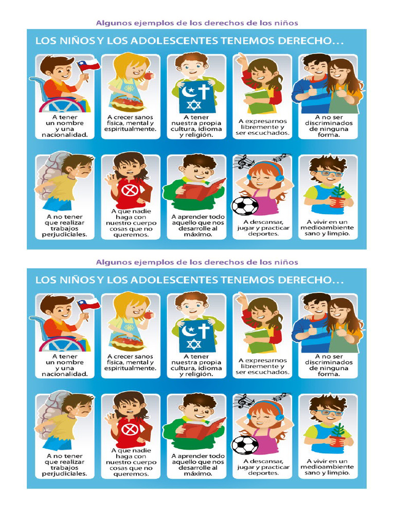 Derechos y deberes de los niños | PDF