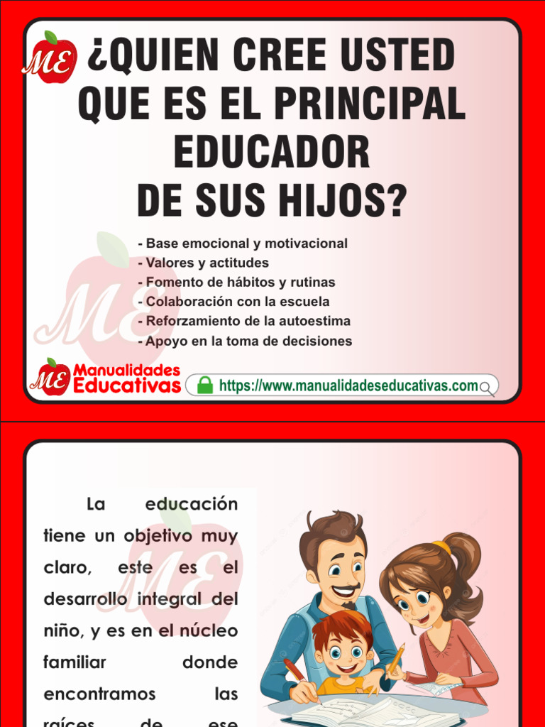 Qué Papel Juega La Familia en El Proceso Educativo | PDF