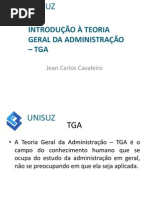 INTRODUÇÃO À TEORIA GERAL DA ADMINISTRAÇÃO