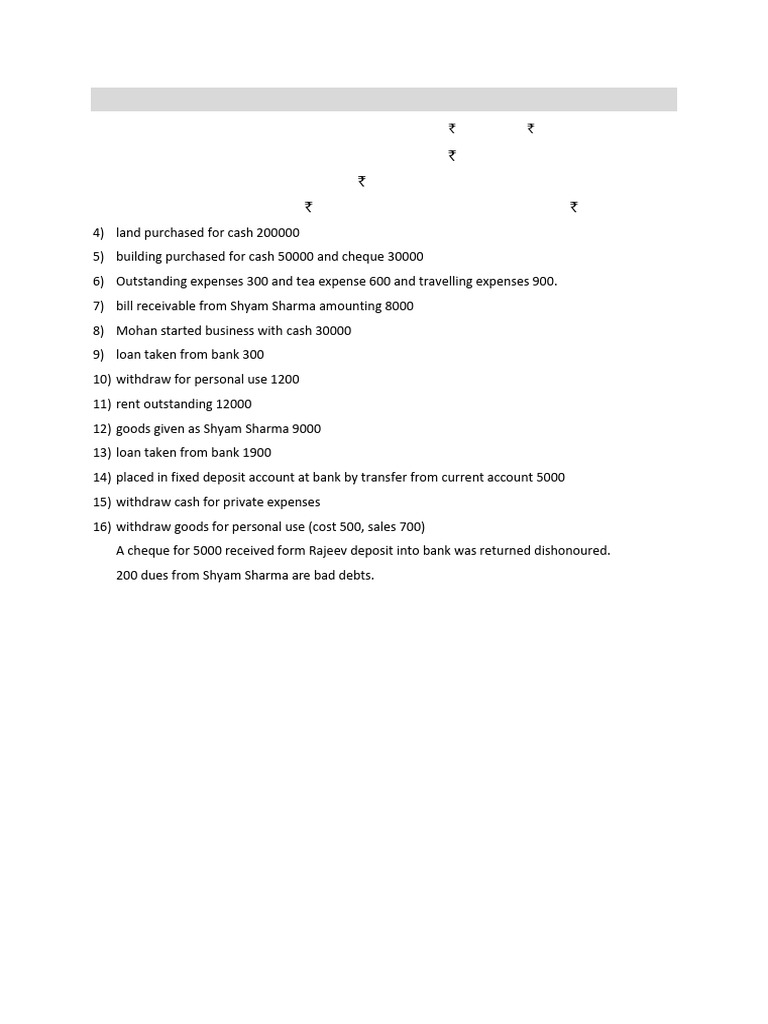 Journal Vouchers Practice Examples | PDF