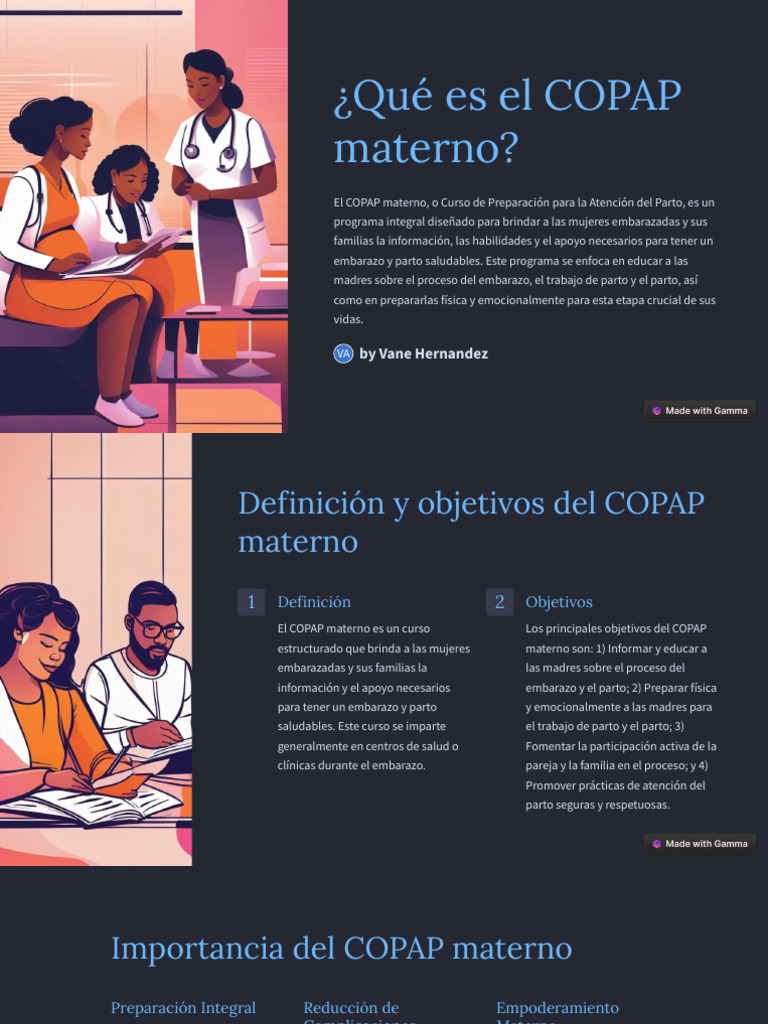 Curso COPAP Materno: Preparación Integral | PDF | Parto | El embarazo