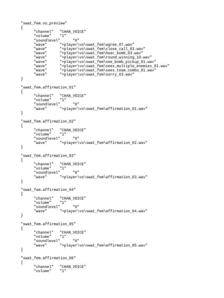Game Sounds Swat Fem | PDF | Audio Engineering | Operating System ...