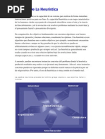El Papel de La Heuristic A