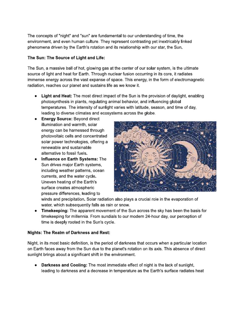 Sun and Moon Repor | PDF