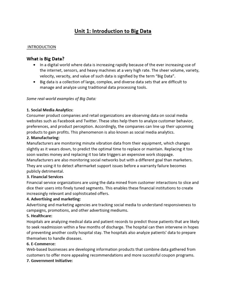 Understanding Big Data Concepts | PDF | Data Science | Analytics
