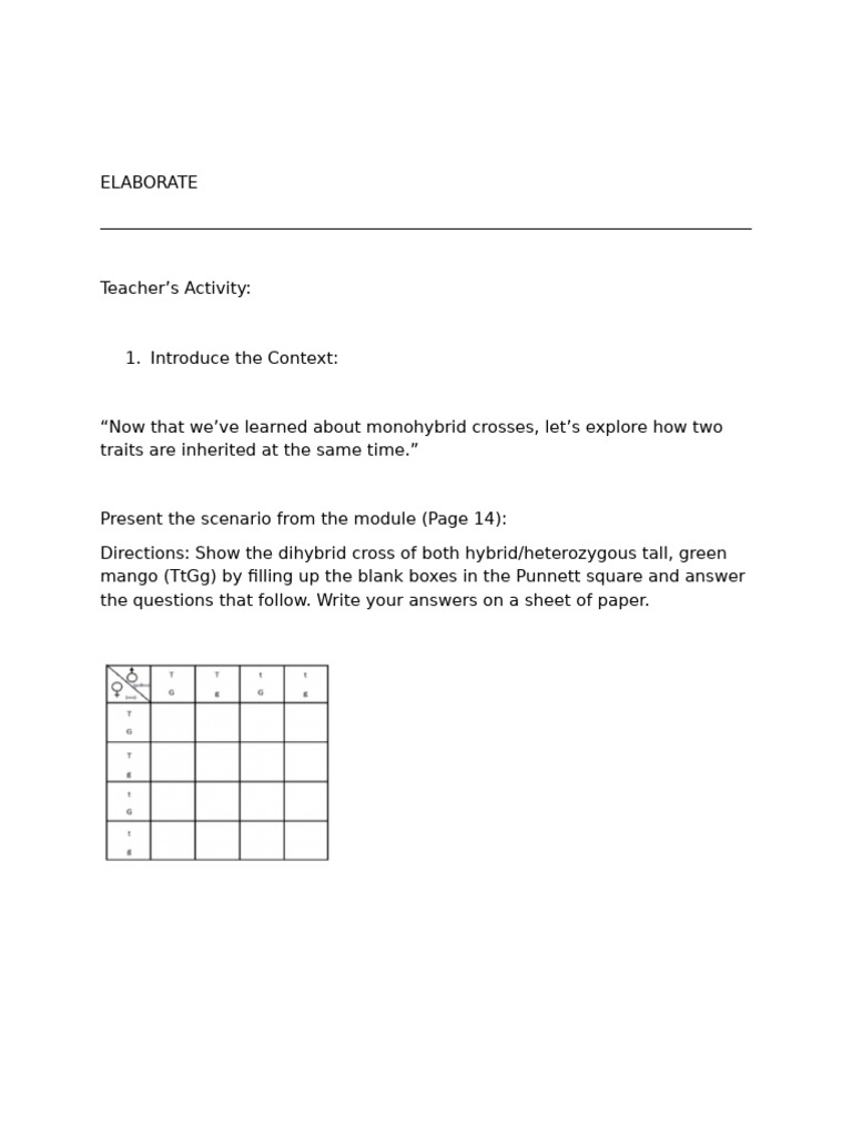 Lesson notes | PDF