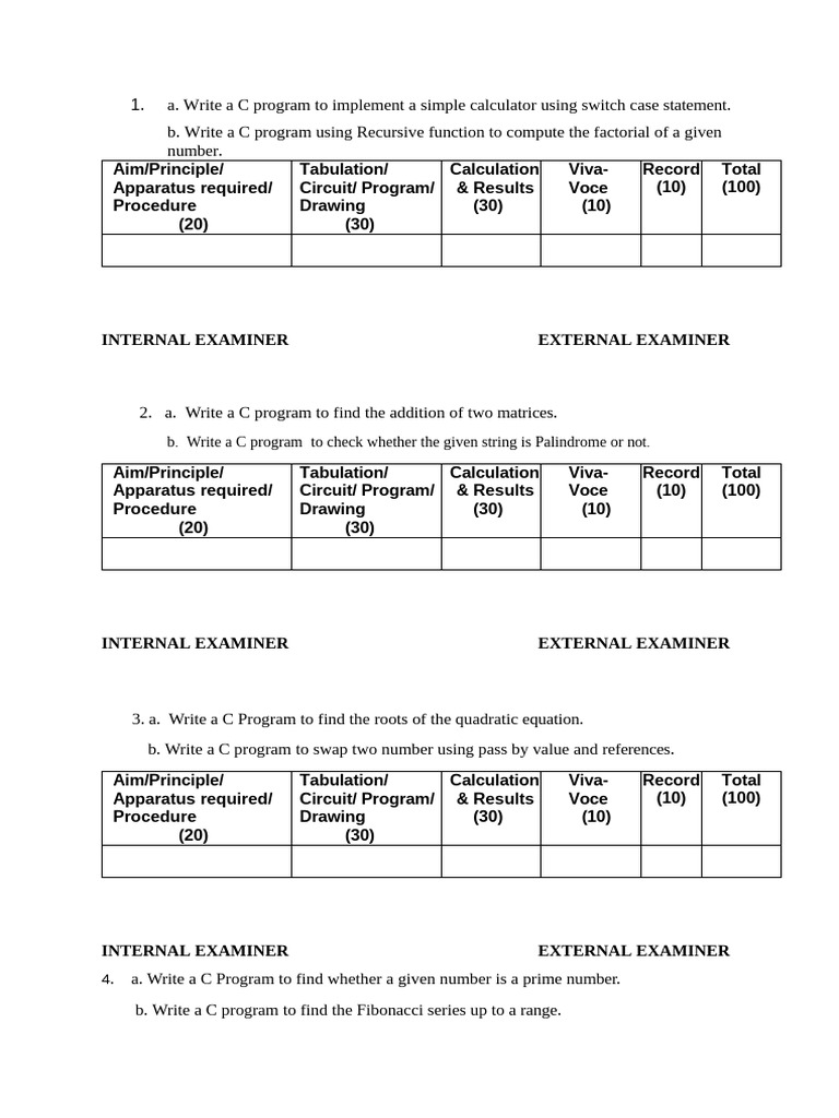 CS3362 C Programming Question Paper | PDF | Algebra | Mathematics
