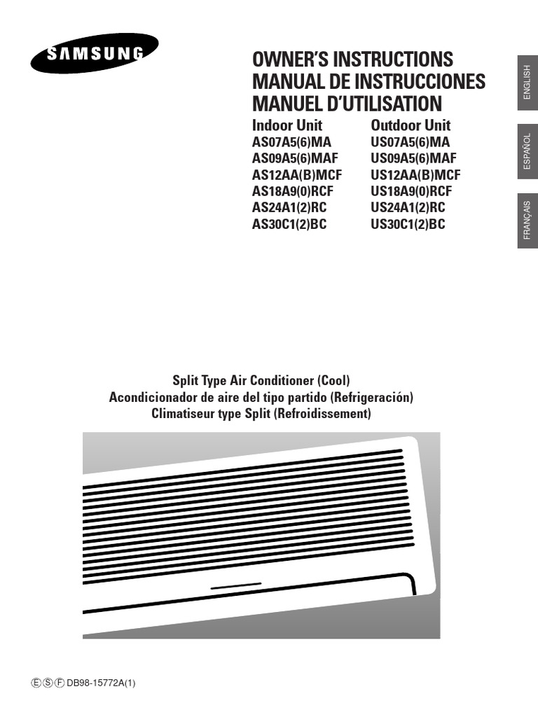 Air Conditioner User Manual | PDF | Air Conditioning | Humidity