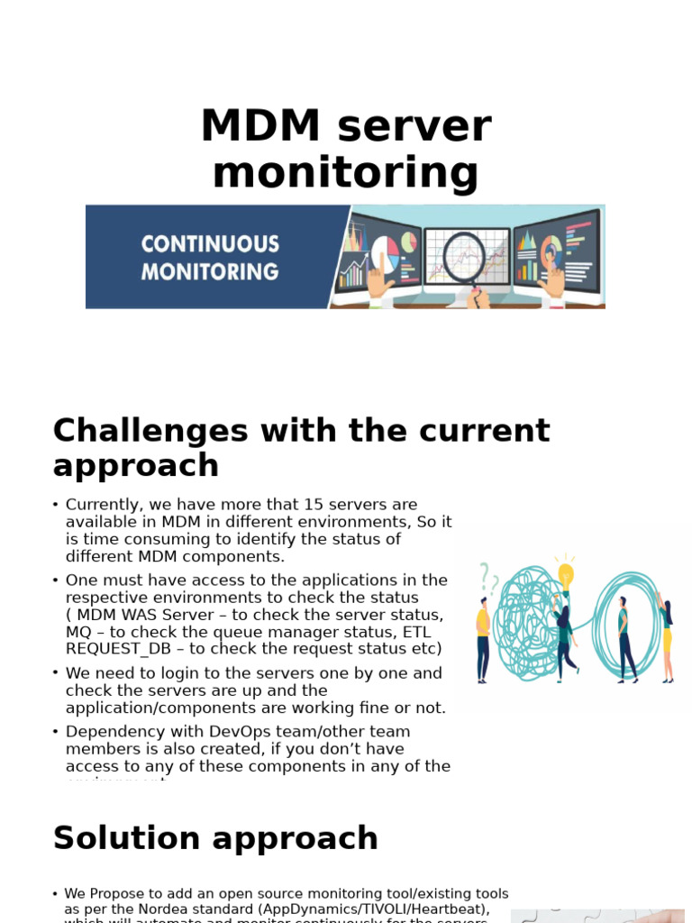 MDM Server Monitoring Solutions | PDF