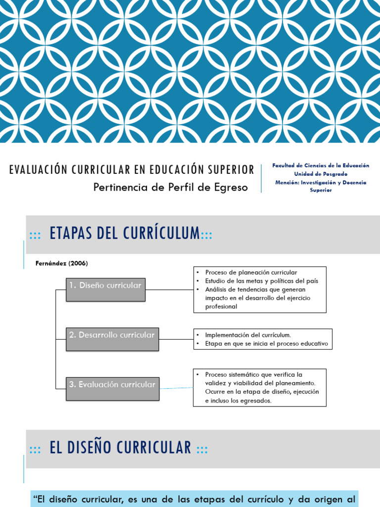 Evaluación Curricular en Educación Superior | PDF | Plan de estudios ...