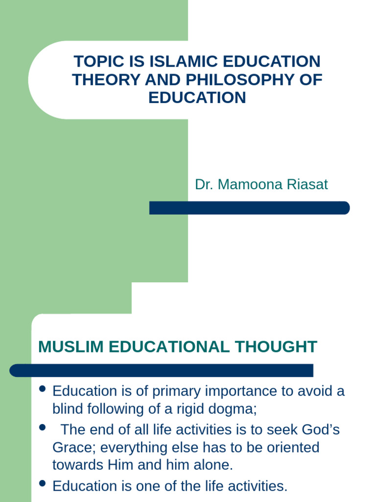 Islamic Education Philosophy Overview | PDF | Quran | Islam