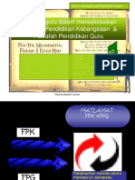 Peranan Guru Dalam FPK & FPG