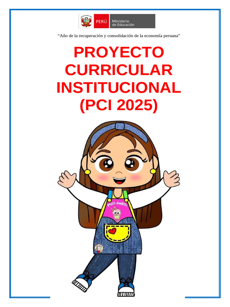 Proyecto Curricular Institucional 2025 | PDF | Plan de estudios ...