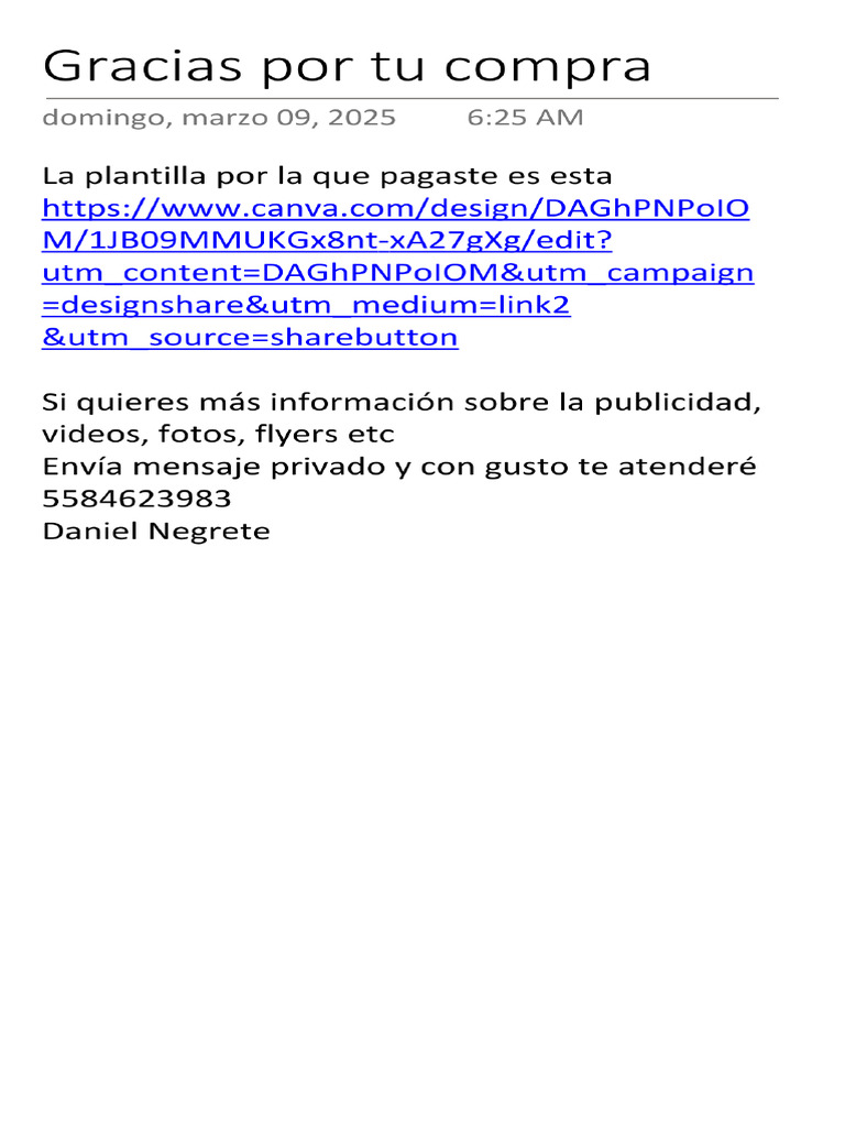 Gracias Por Tu Compra | PDF