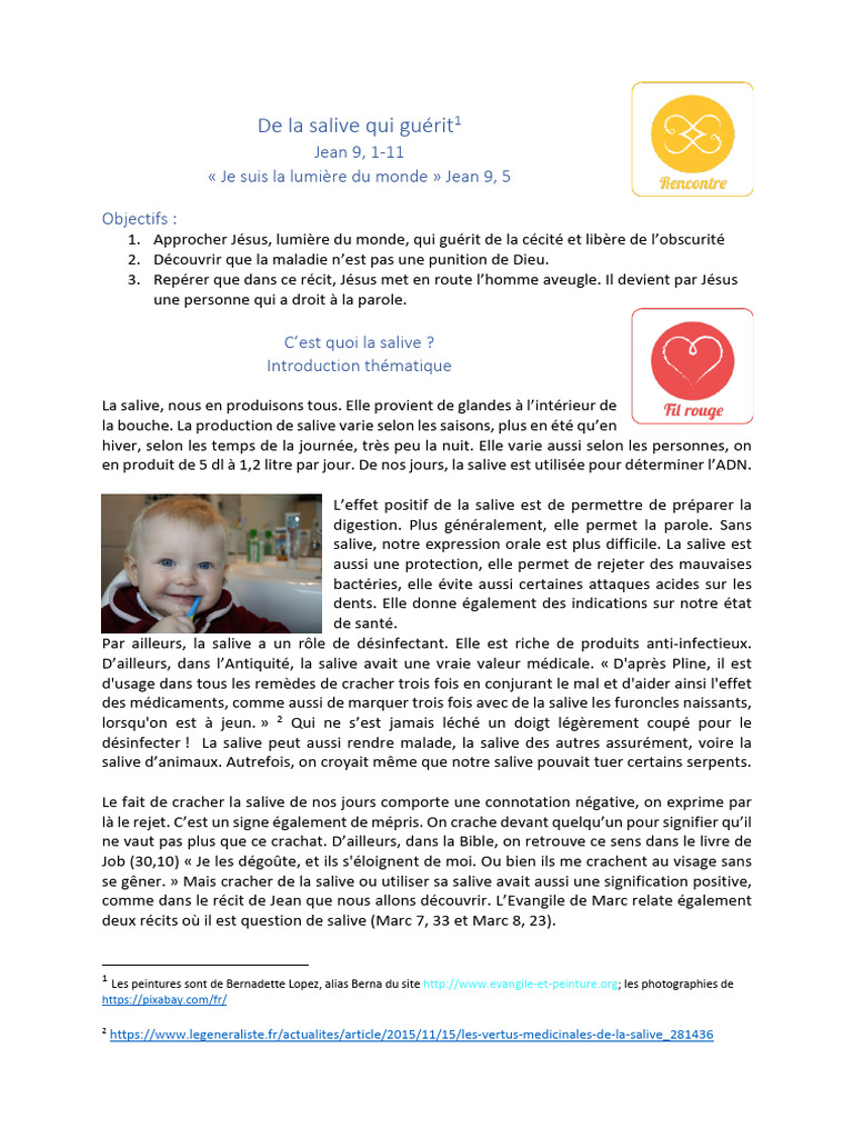 La Salive : Pouvoir et Guérison de Jésus | PDF | Mal | Dieu
