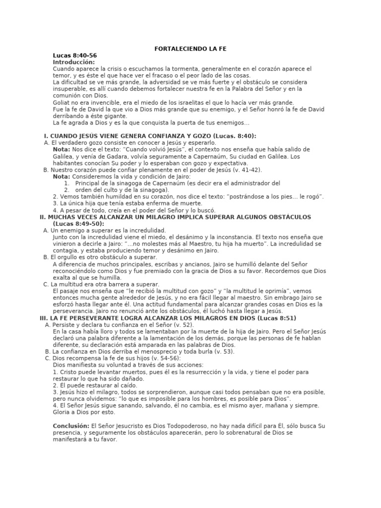 Superando la Incredulidad en la Fe | PDF | Jesús | Cristo (título)