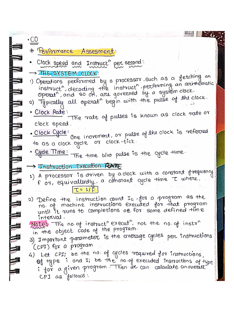 CO 1 Notes | PDF