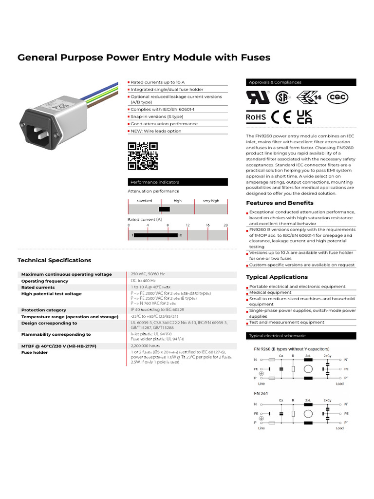 Schaffner FN9260S 2 06 10 - C17459165 | PDF | Alternating Current ...