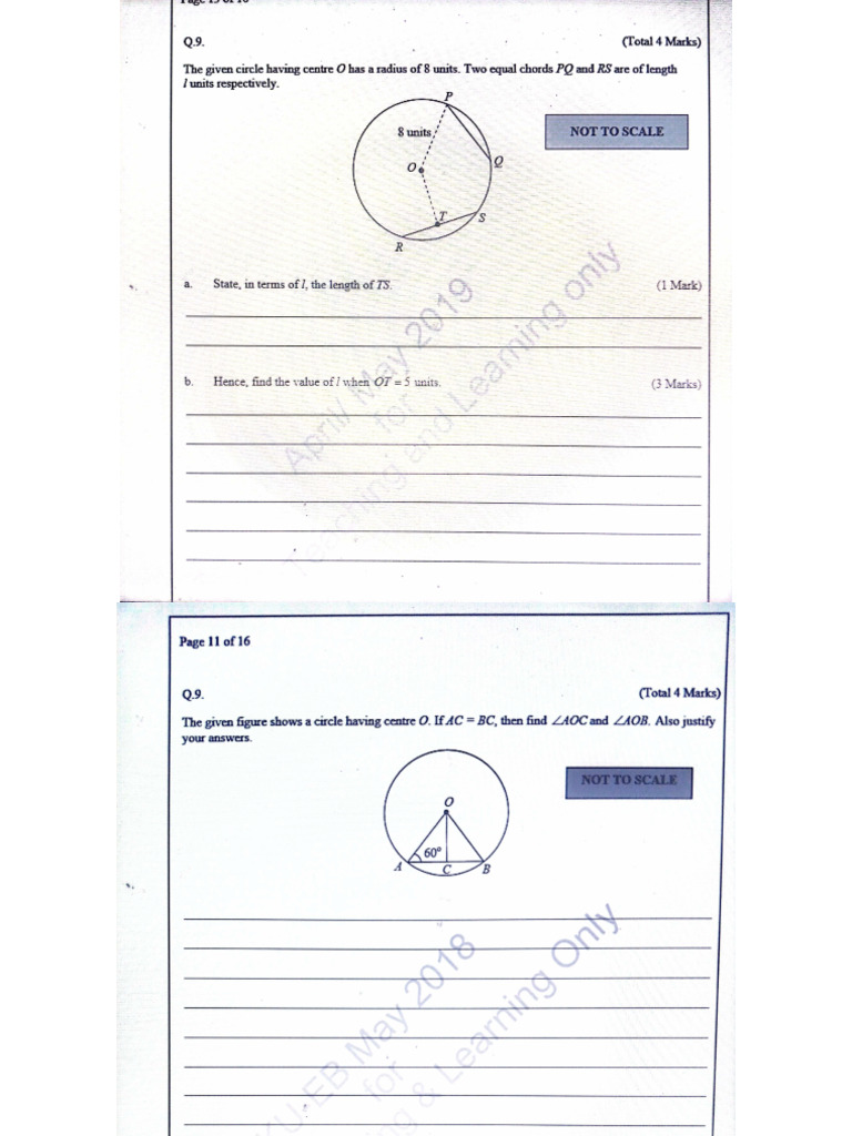 Crqs Slo23 Chords of Circle | PDF