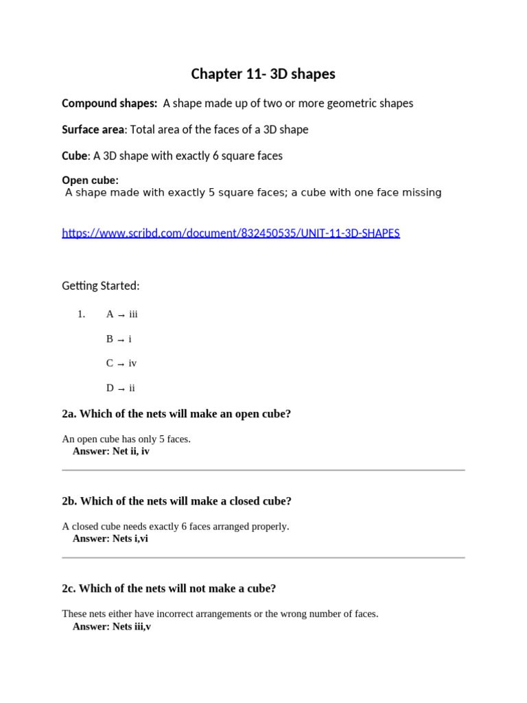 Understanding 3D Compound Shapes | PDF | Litre | Volume