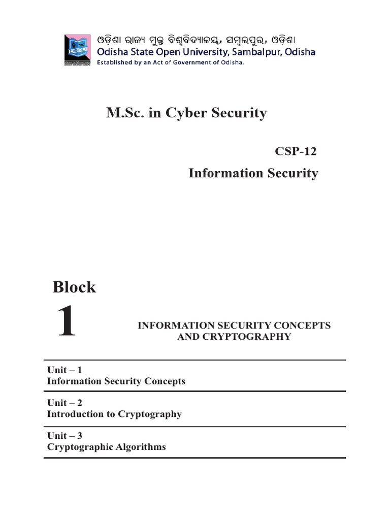 Information Security Concepts & Cryptography | PDF | Information ...