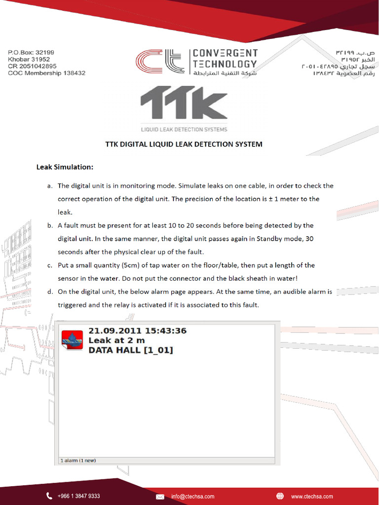 Leak Simulation and Procedure | PDF