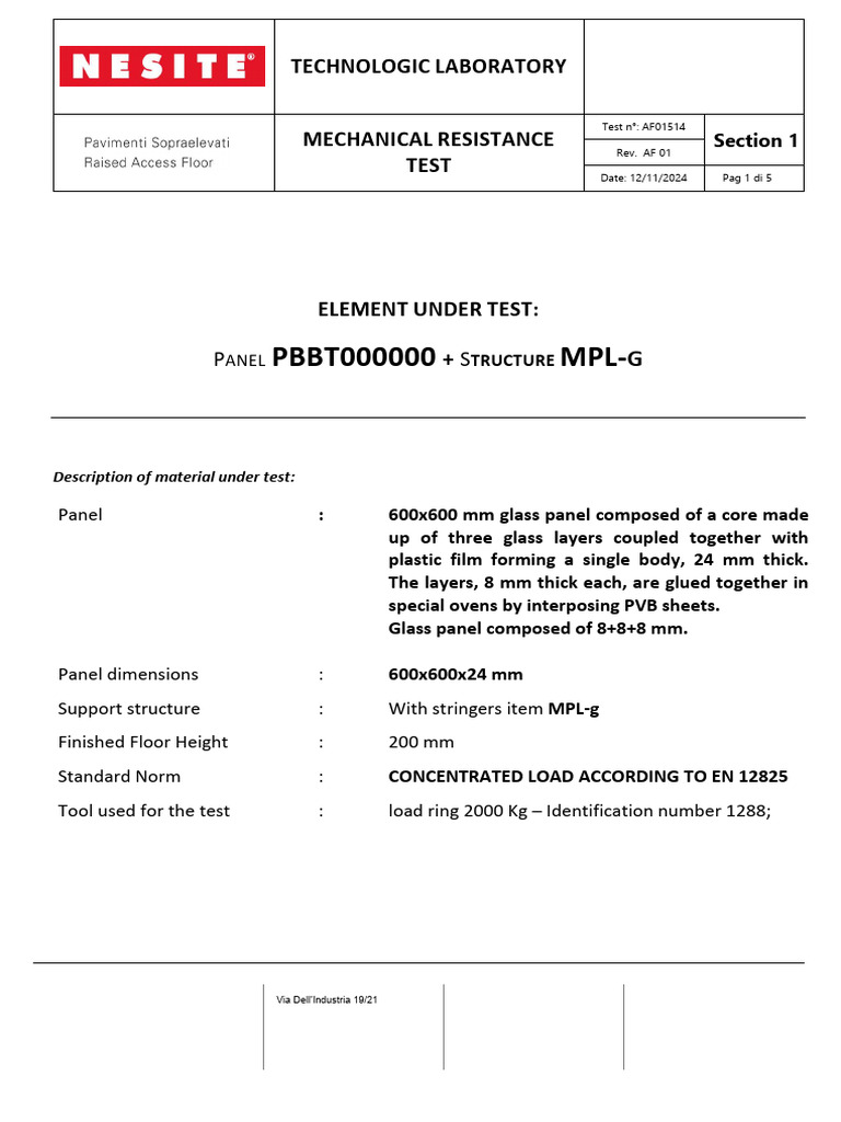 Test Report en 12825 Pbbt000000-Mpl - G-HPF 200mm - en | PDF ...