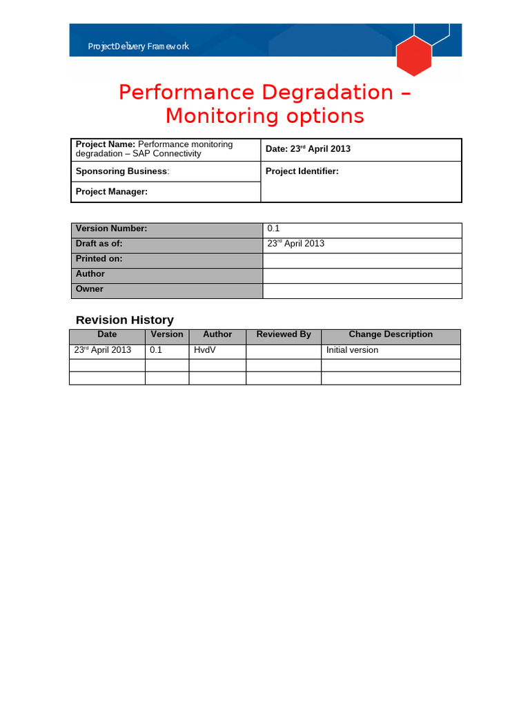Performance Degradation - Monitoring Options - 20130425 | PDF ...