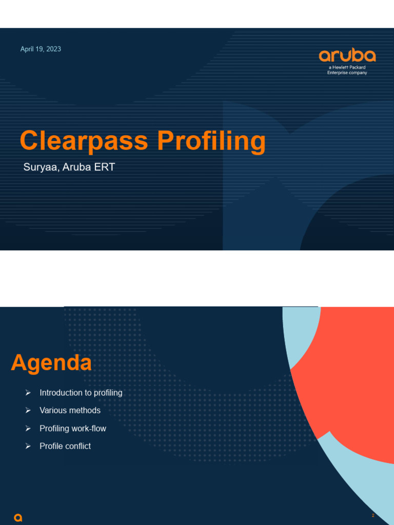 Clearpass Endpoint Profiling Overview | PDF | Ip Address | Computer Network