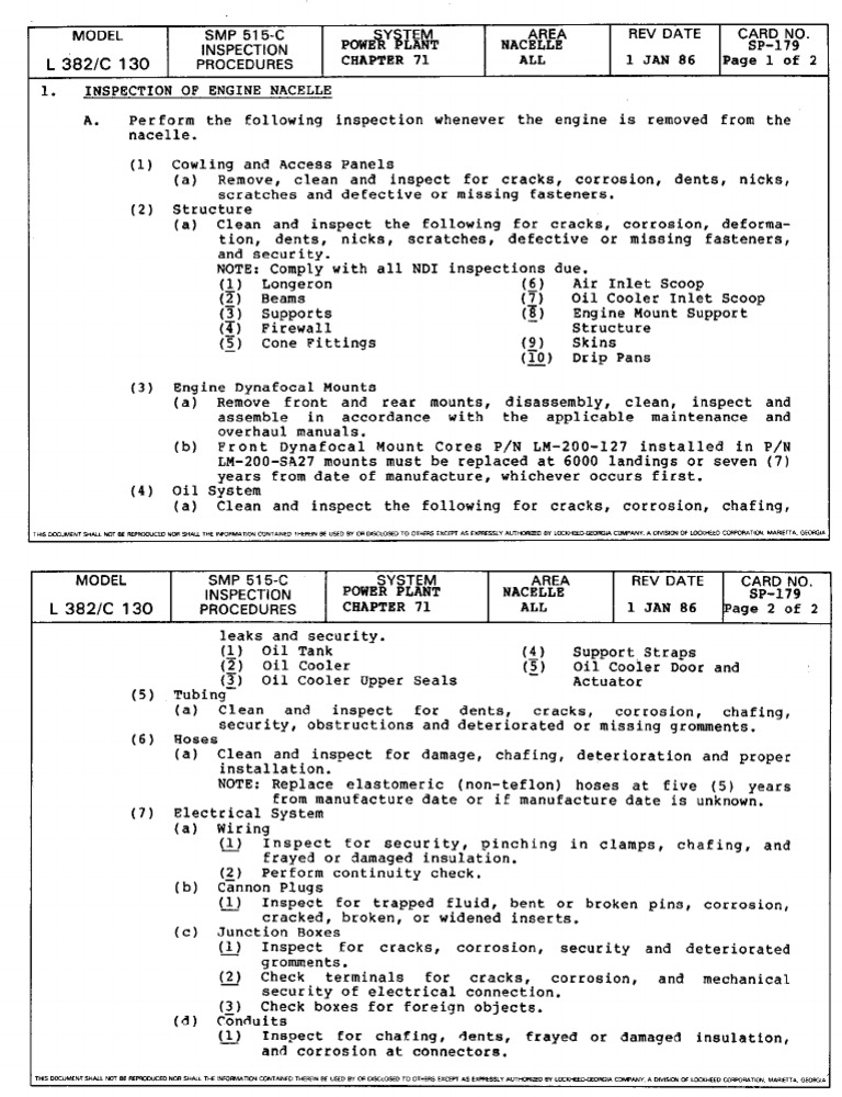 Engine Nacelle Inspection Guidelines | PDF | Electrical Connector ...
