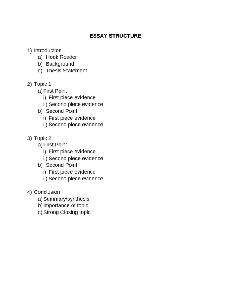 Essay Structure | PDF