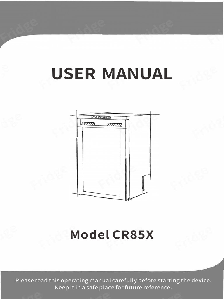 CR85X User Manual | PDF
