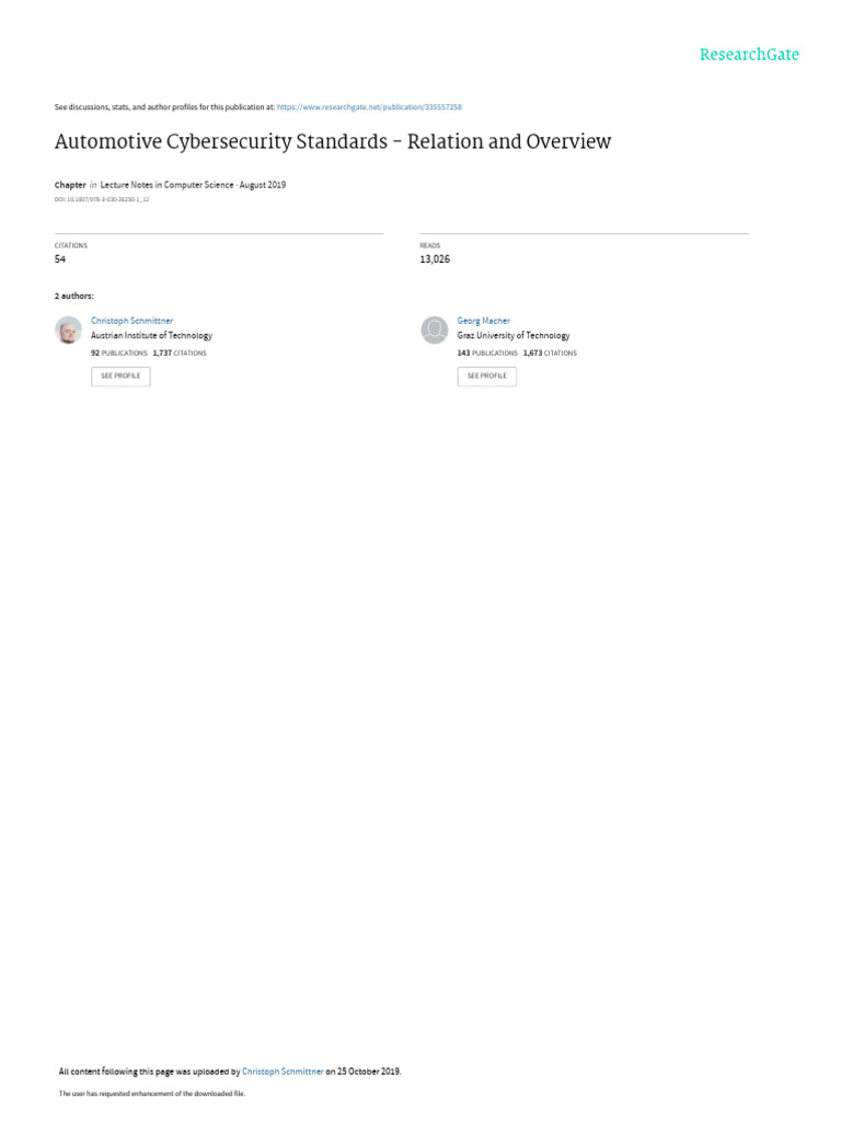 A Review of Automotive Cybersecurity v5 | PDF | Computer Security ...