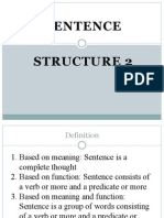 Structure 2 Sentence Type Third Meeting