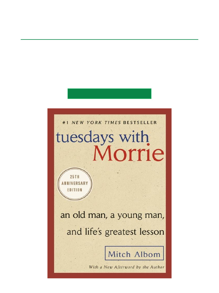 Download Tuesdays with Morrie PDF | PDF