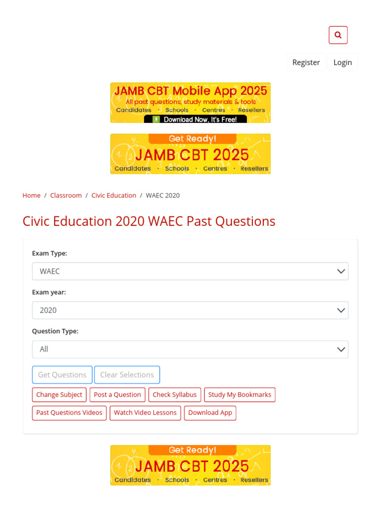 Civic Education 2020 WAEC Past Questions - Myschool | PDF | Democracy ...