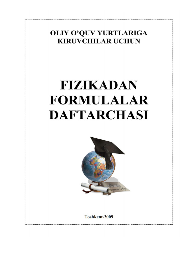 Fizikadan Formula Kitob - (Uzsmart - Uz) - Flip Book Sahifalar 1-50 ...
