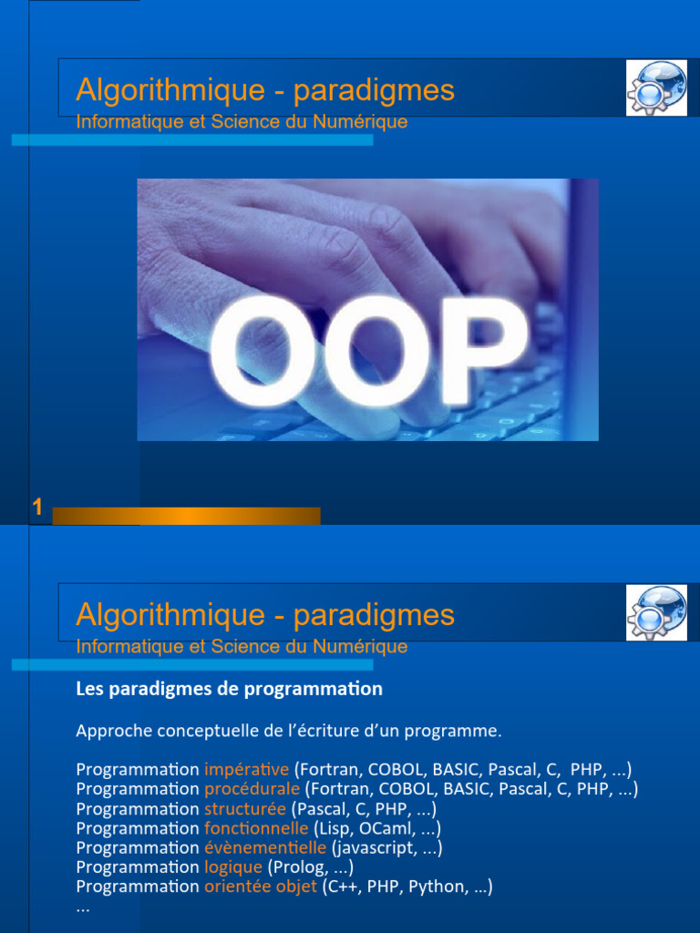 Paradigmes de Programmation en Algorithmique | PDF | Programmation ...