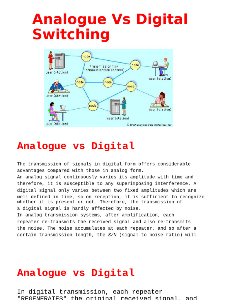 Advantages of Digital Switching Systems | PDF | Sampling (Signal ...