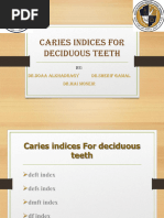 Dental Caries Indices Explained | PDF | Tooth | Medical Specialties