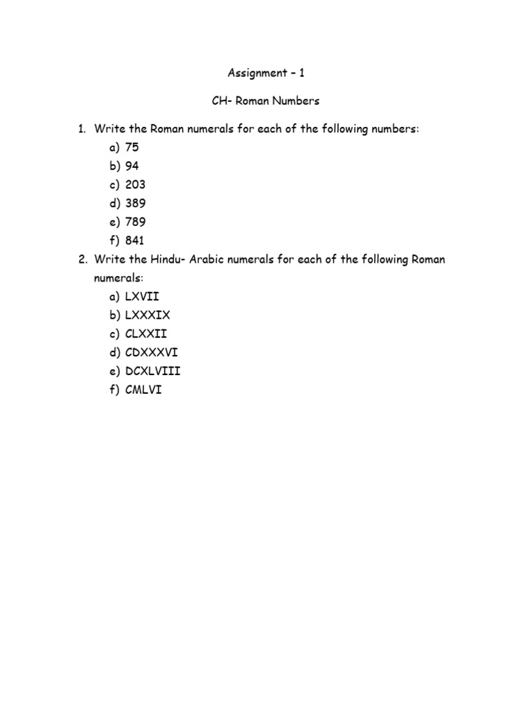 CH - 2 Assignment - 1 | PDF