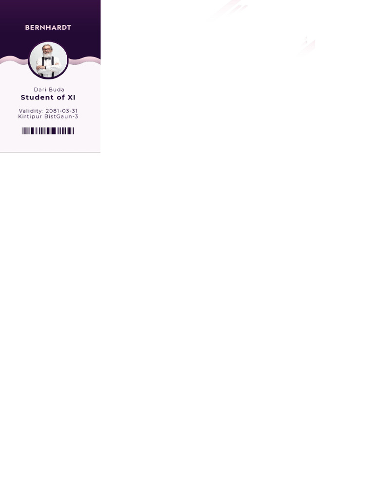 ID Card Word Template | PDF