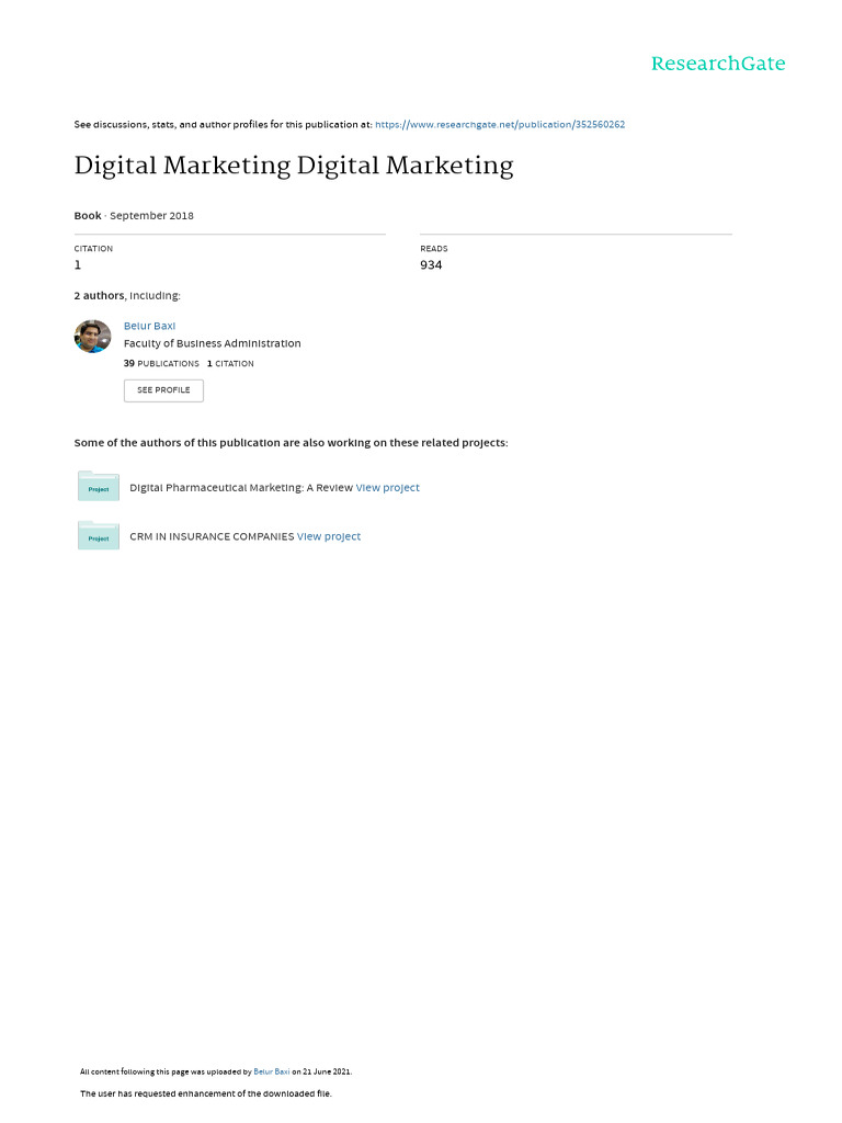 Digital Marketingfinaldraft R | PDF | Marketing | Marketing Communications