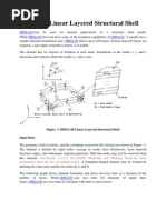 SHELL99 Linear Layered Structural Shell